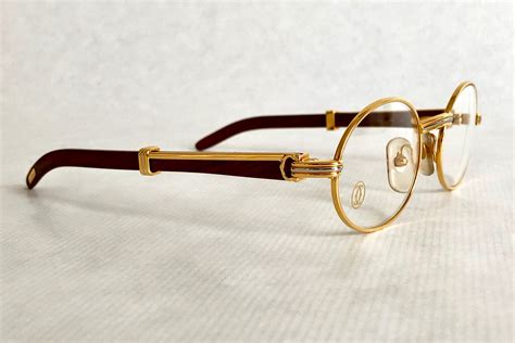 cheap cartier glasses gold frame|cartier glasses real gold.